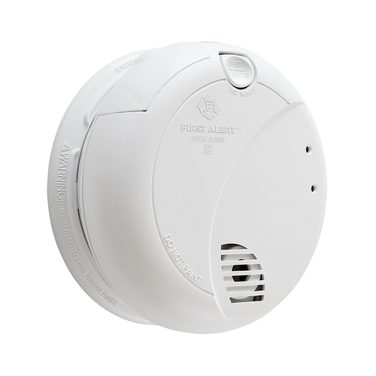 7010B Hardwired Photoelectric Smoke Alarm with Battery Backup - At an Angle