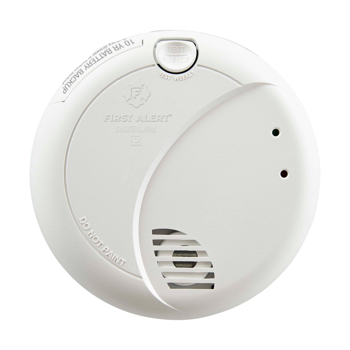 Front - Hardwired Photoelectric Smoke Alarm with 10-Year Lithium Battery Backup
