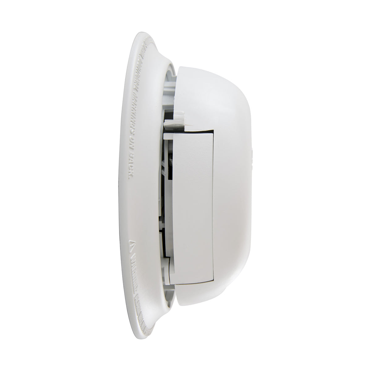 9120BA Hardwired Ionization Smoke Alarm with Battery Backup - Side