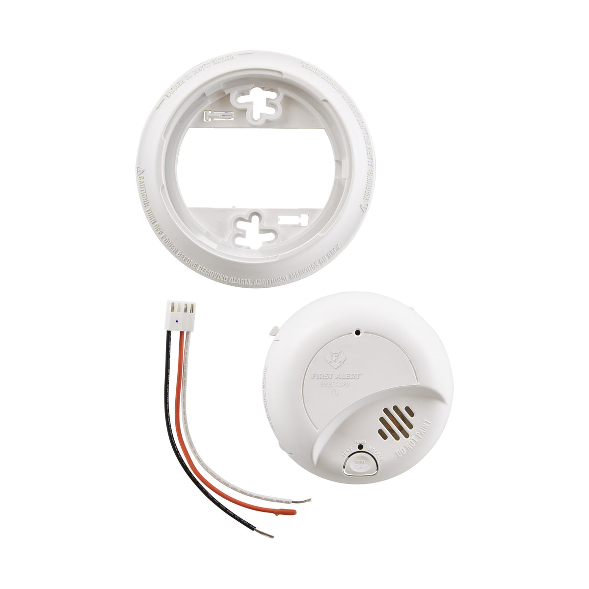 FrontAcc - Hardwired Ionization Smoke Alarm with 10 Year Battery Backup