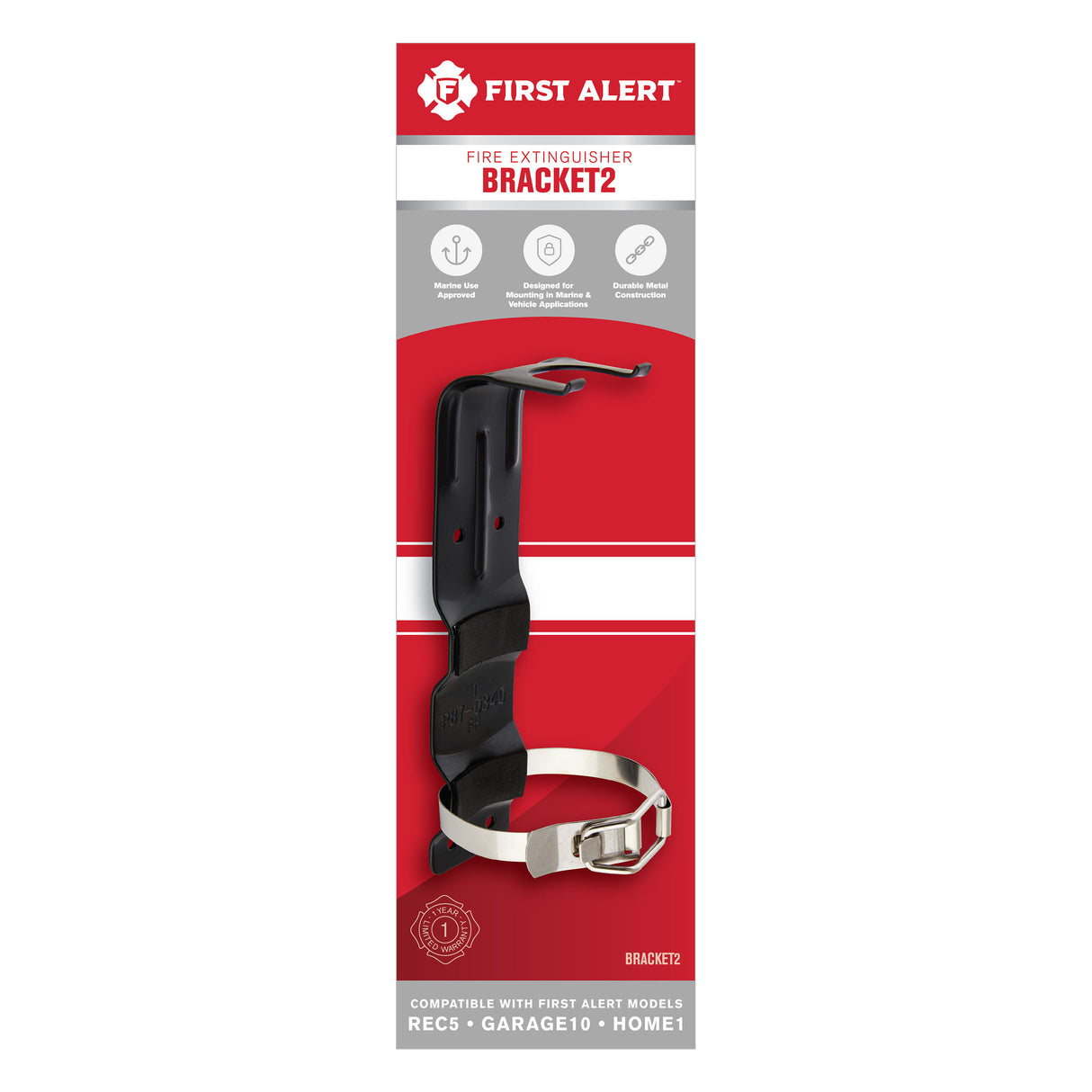 Fire Extinguisher Bracket front of package