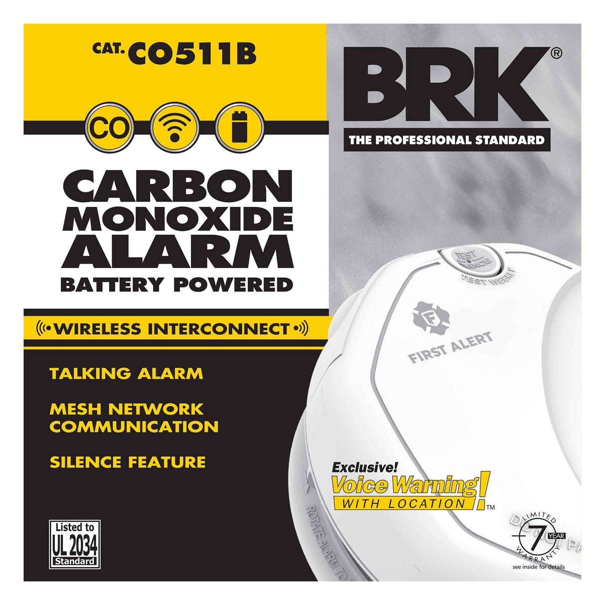 Carbon Monoxide Alarm front of package