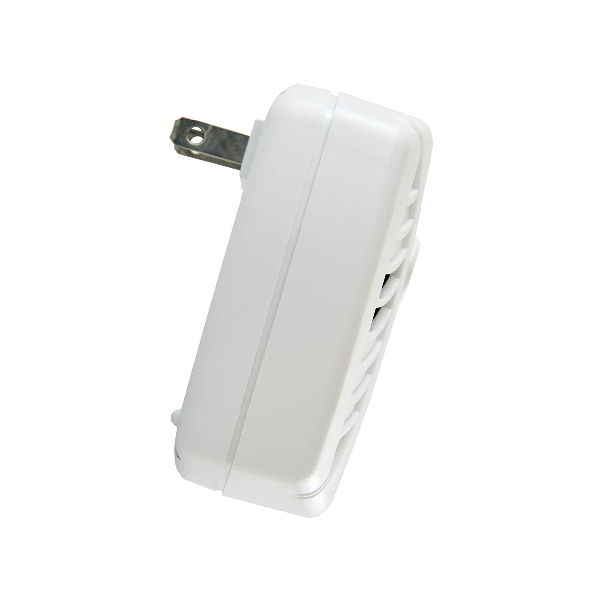 Side of white CO7P01A Battery CO alarm