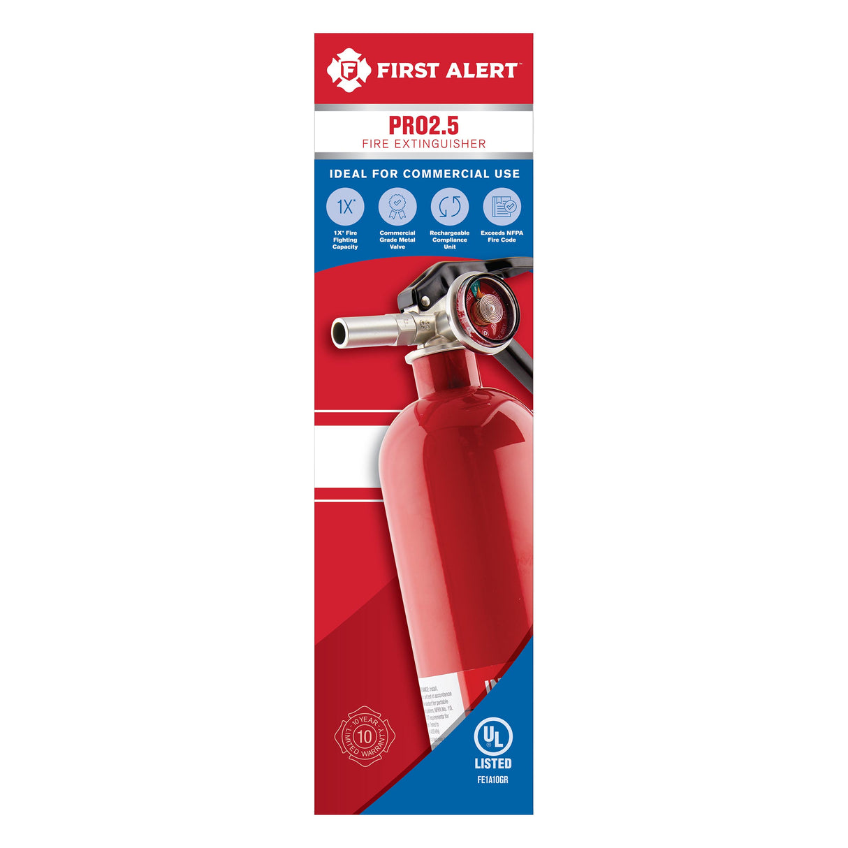 Red Fire Extinguisher front of package