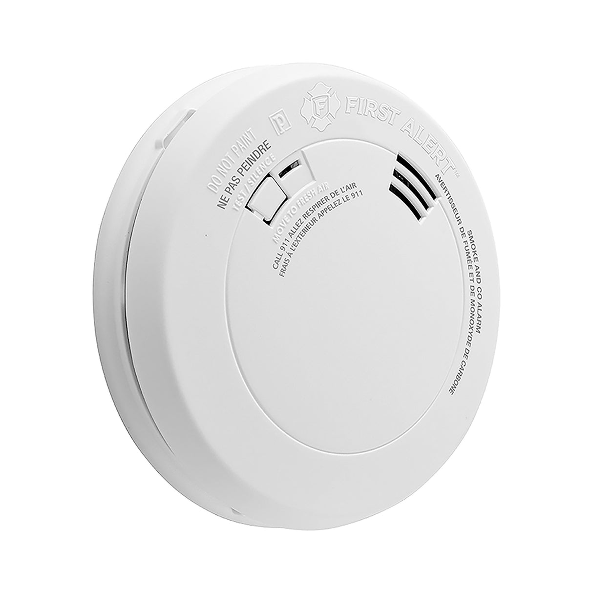 Smoke and CO Alarm at an Angle