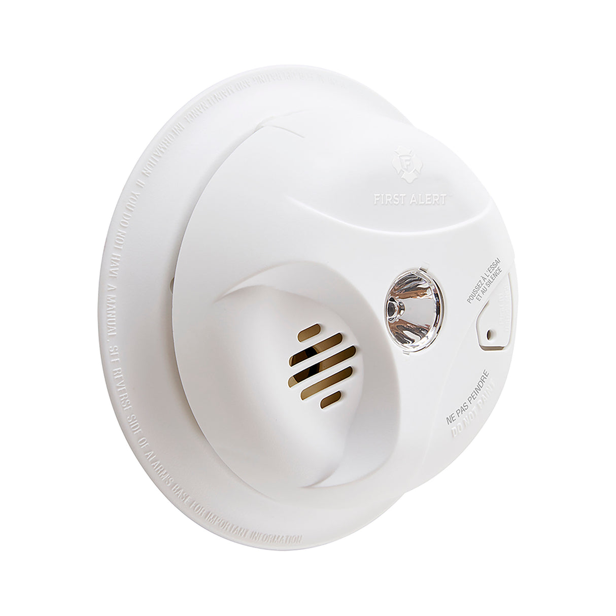 SA304A Smoke Alarm with Escape Light - At an Angle