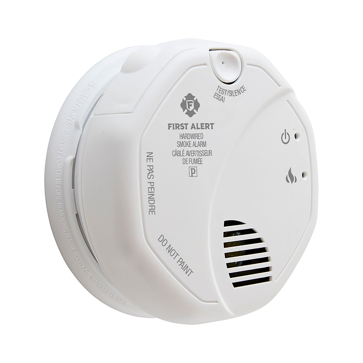 SA520A Hardwired Interconnected Smoke Alarm - At an Angle