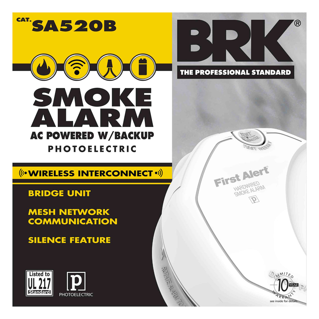 Carton - Wireless Interconnect Smoke Alarm - Bridge Unit - Photoelectric - Hardwired