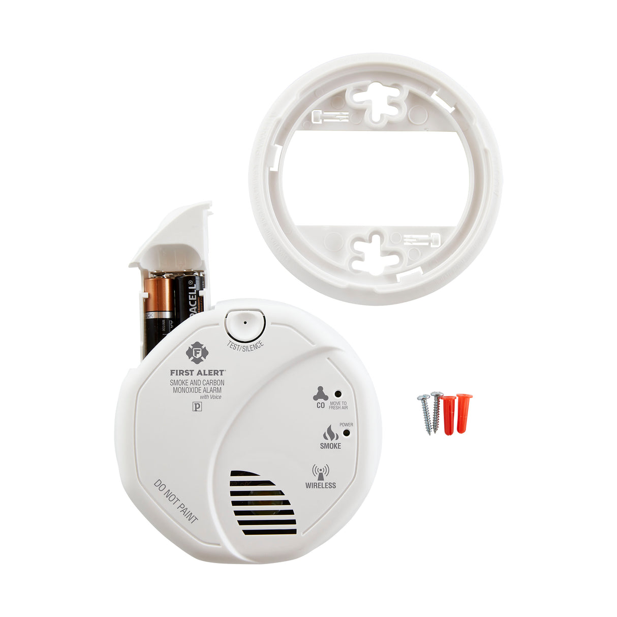 Acc - Wireless Interconnected Photoelectric Smoke & CO Combo Alarm with Voice and Location