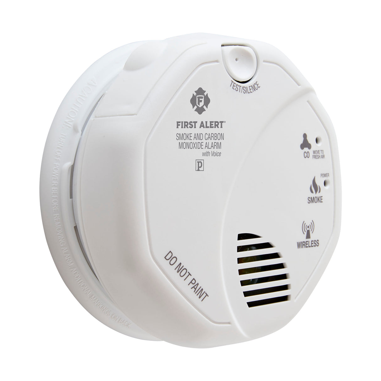 Angle - Wireless Interconnected Photoelectric Smoke and CO Combo Alarm with Voice and Location