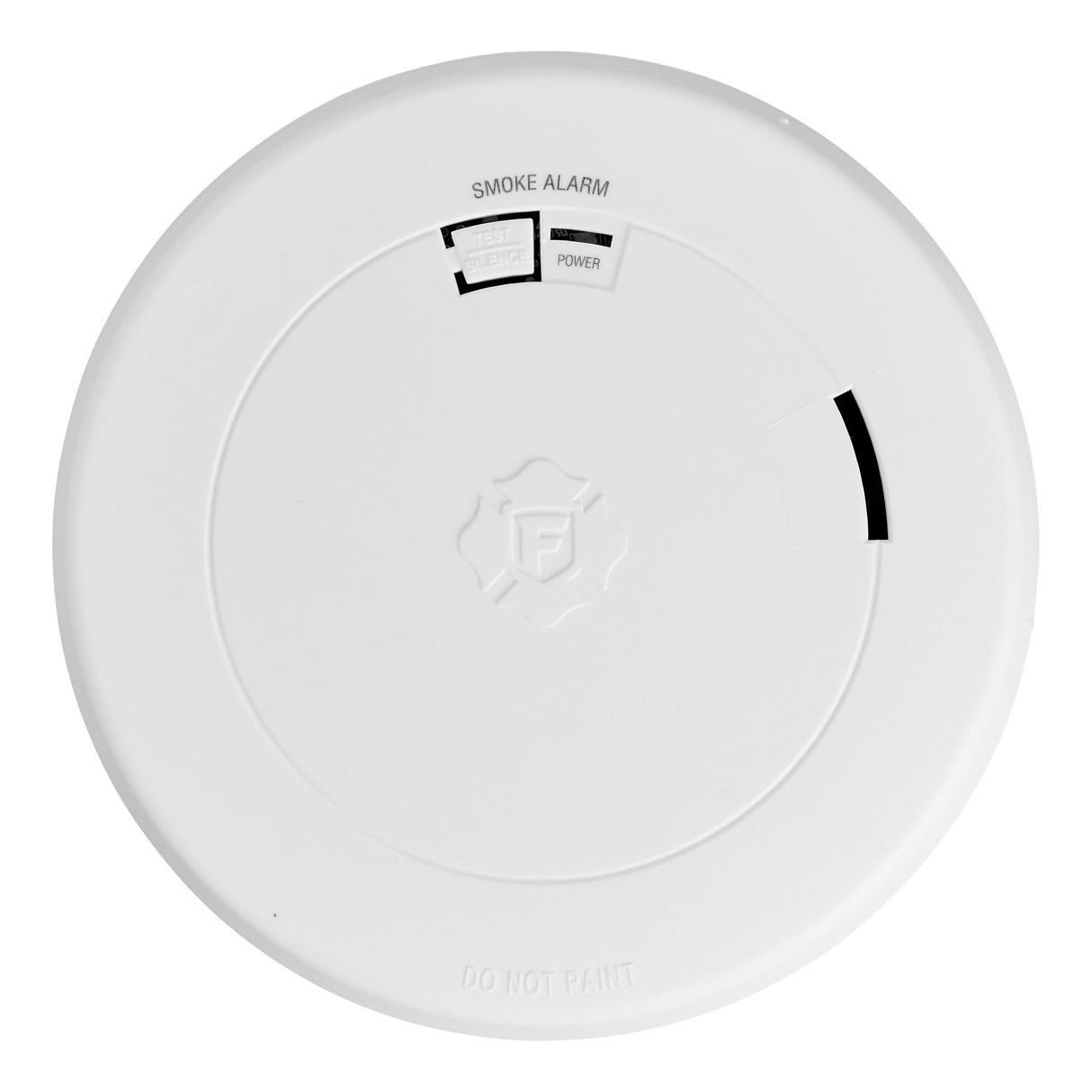 Low profile smoke alarm with replaceable battery