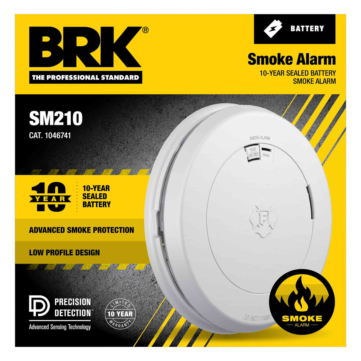 Smoke Alarm front view of package