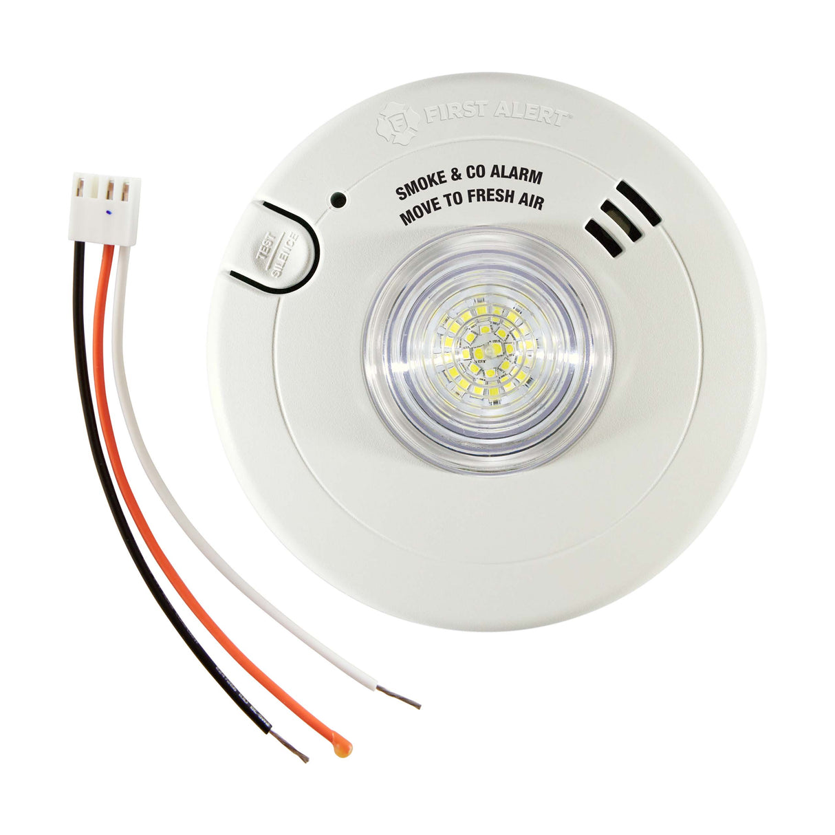Acc - Hardwired Hearing Impaired Combination Smoke & CO Alarm with LED Strobe Light - Photoelectric