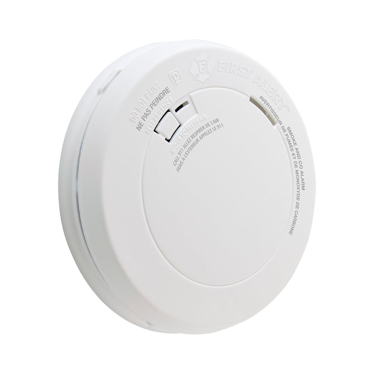 PRC710A 10-Year Battery Combination Smoke and Carbon Monoxide Alarm - At an Angle