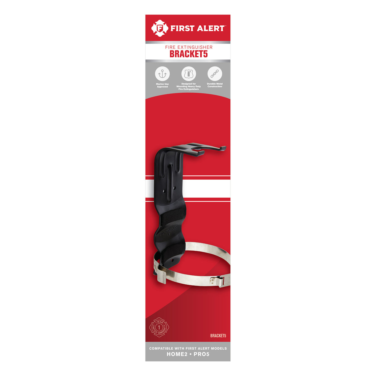 Fire Extinguisher Bracket front of package