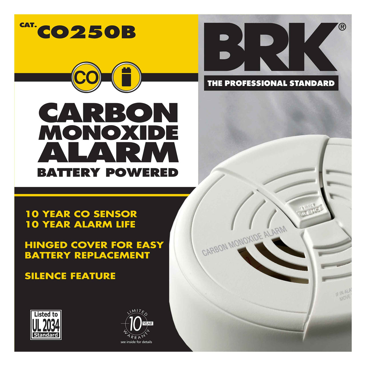 Carbon Monoxide Alarm front of package