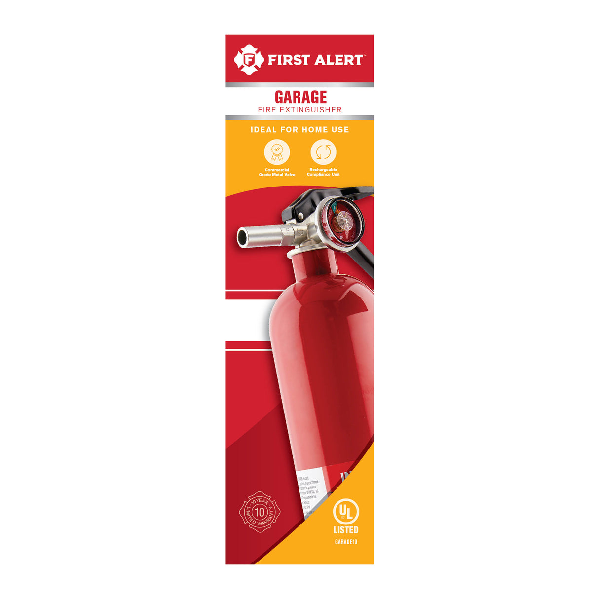White Fire Extinguisher front of package