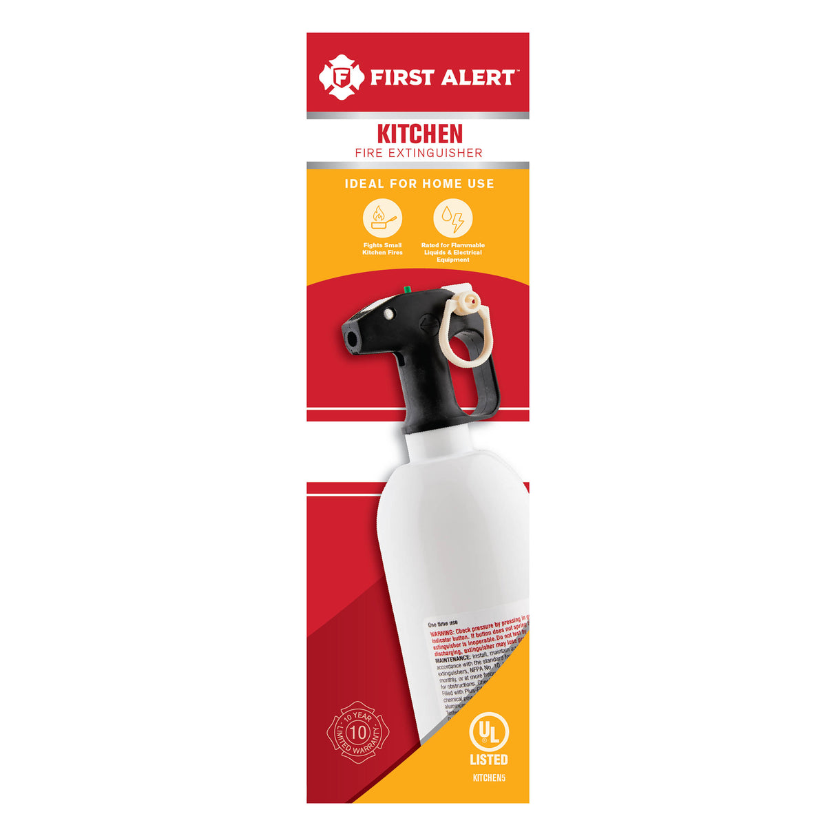 White Fire Extinguisher front of package