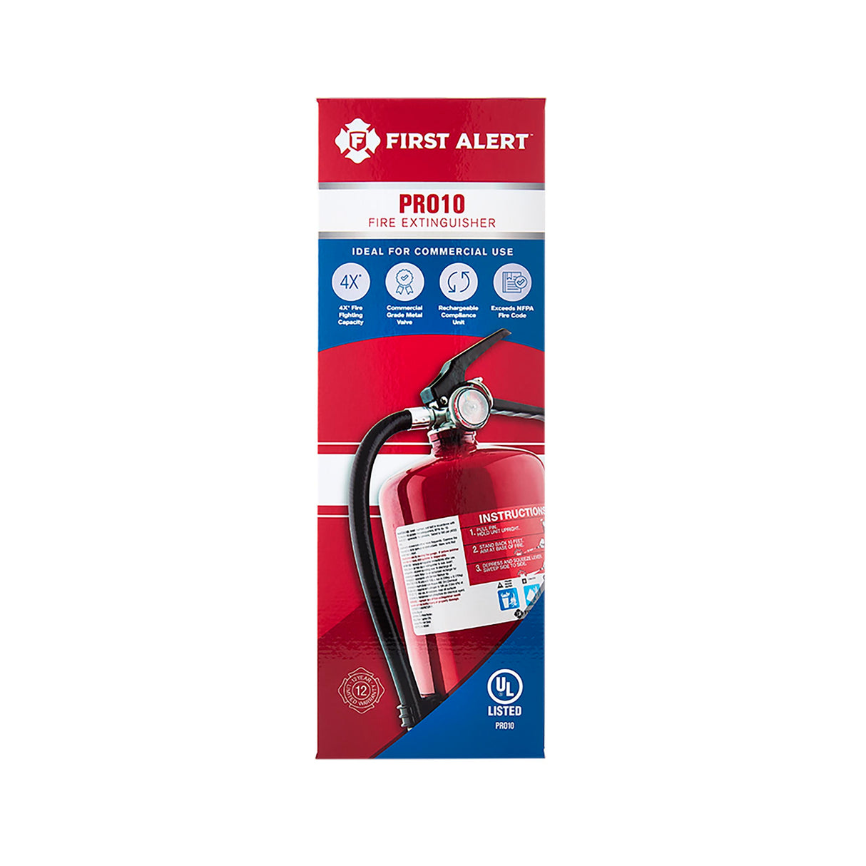 Red Fire Extinguisher front of package