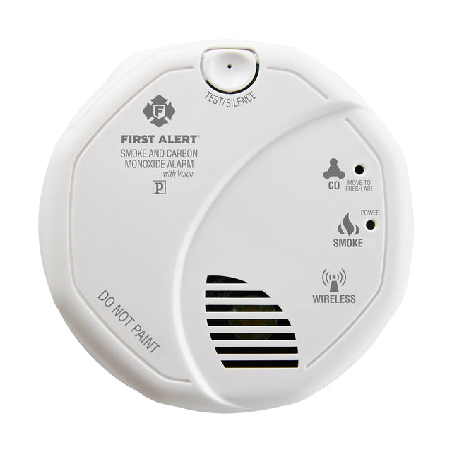 ProdImg;SCO500;SCO500B_Front-Smoke-CO-Combo-Alarm.jpg;Front - Wireless Interconnected Photoelectric Smoke and CO Combo Alarm with Voice and Location