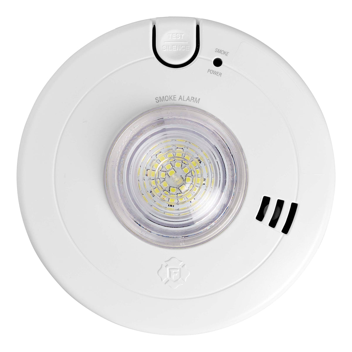 Hardwire Smoke Alarm with LED Strobe and 10-Year Battery Backup