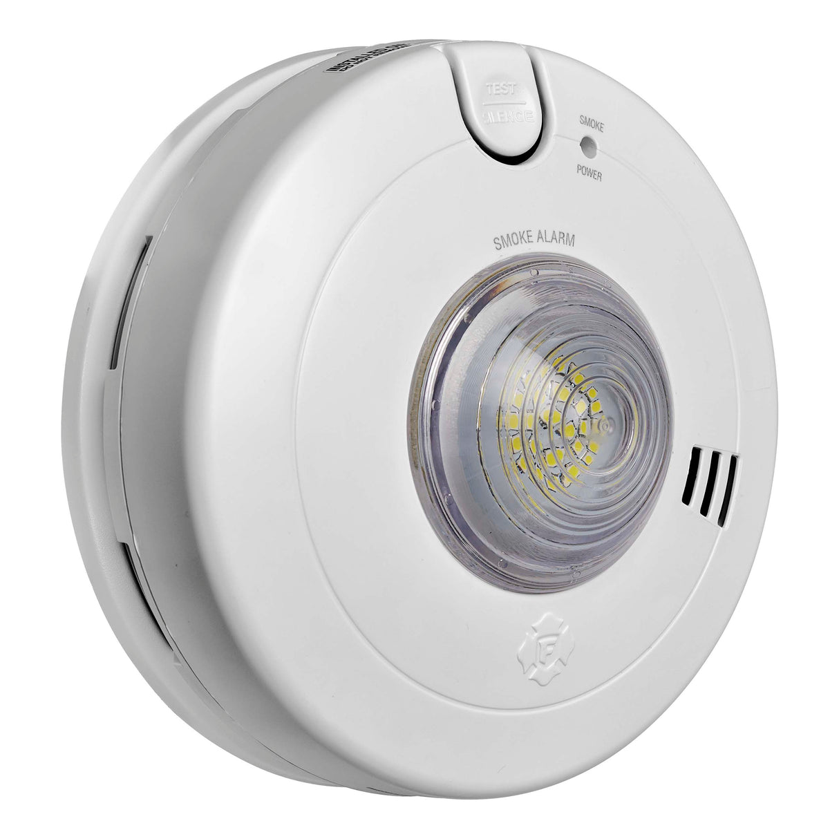 Hardwire Smoke Alarm with LED Strobe and 10-Year Battery Backup