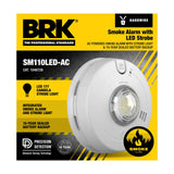 SkuImg;1046726;SM110LED-AC 1046726-c2-6.jpg;Hardwire Smoke Alarm with LED Strobe and 10-Year Battery Backup