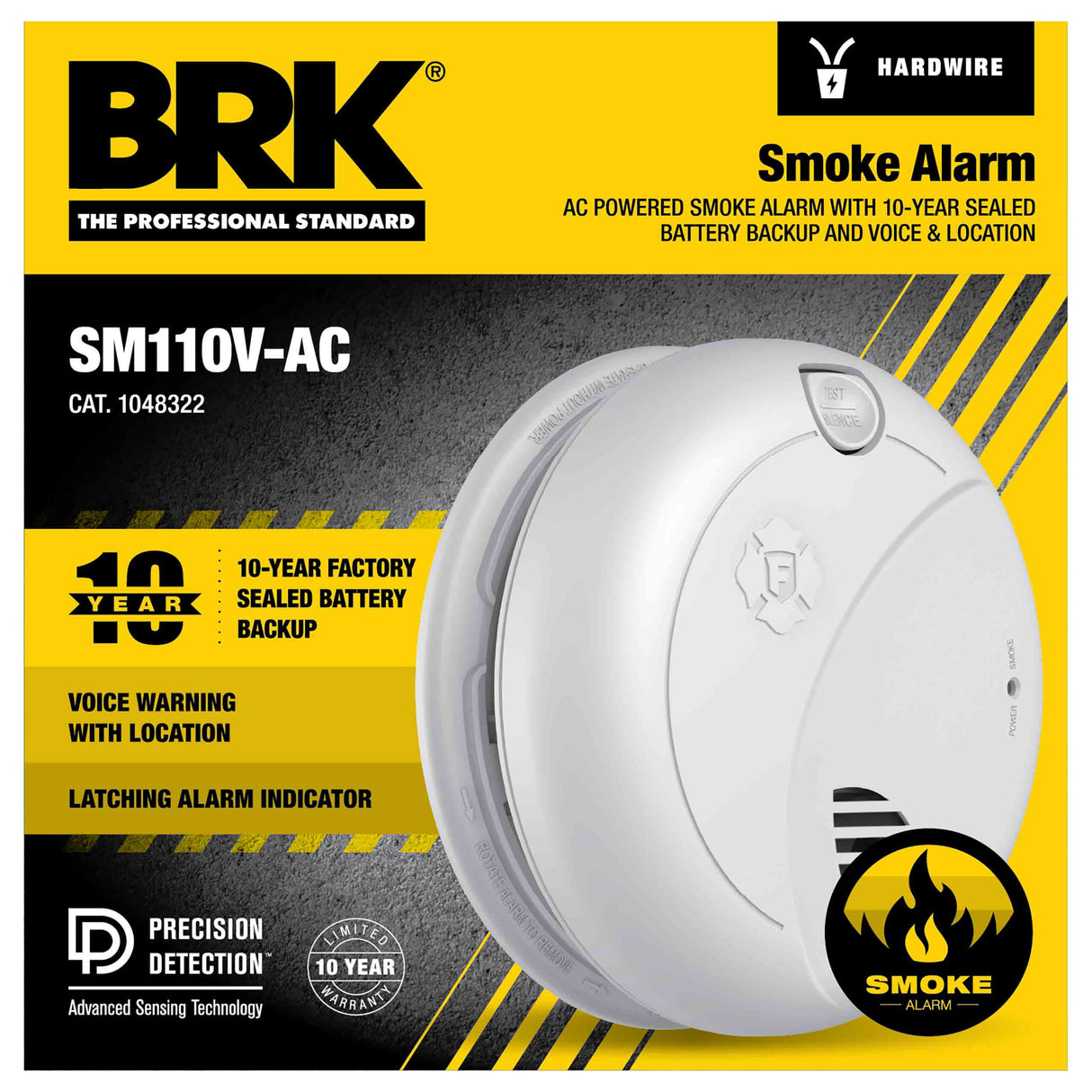 SM110V-AC BRK Smoke Alarm front package