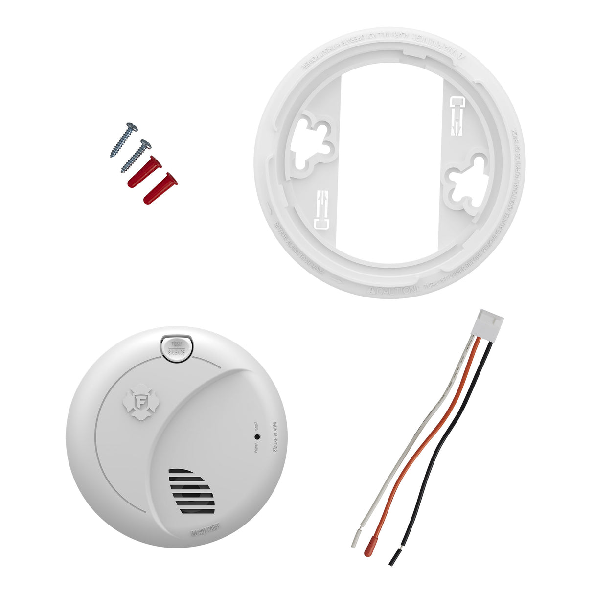 SM110V-AC Smoke Alarm with accessories