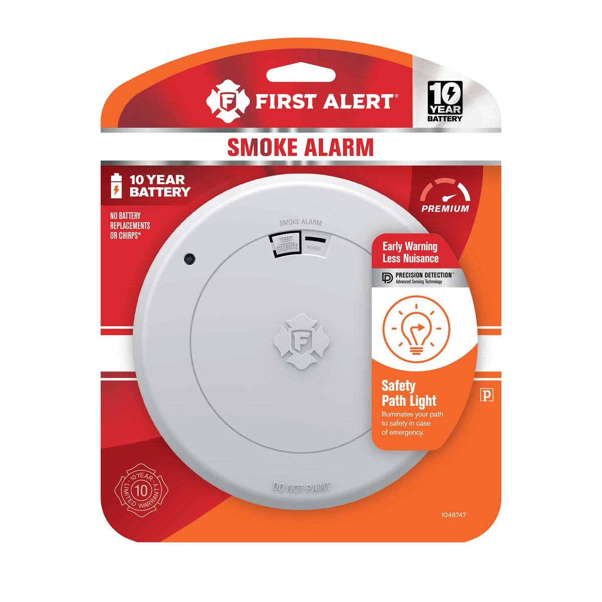 Smoke Alarm front view in package