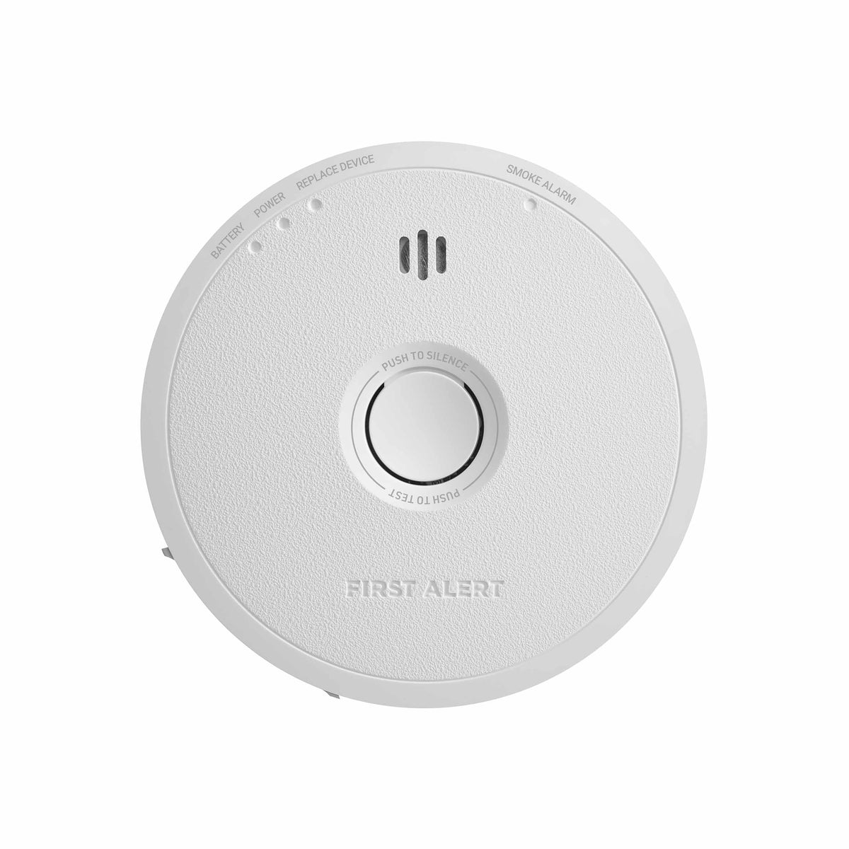 Front view of  SM6W01 Hardwire Smoke Alarm with Battery Backup - US