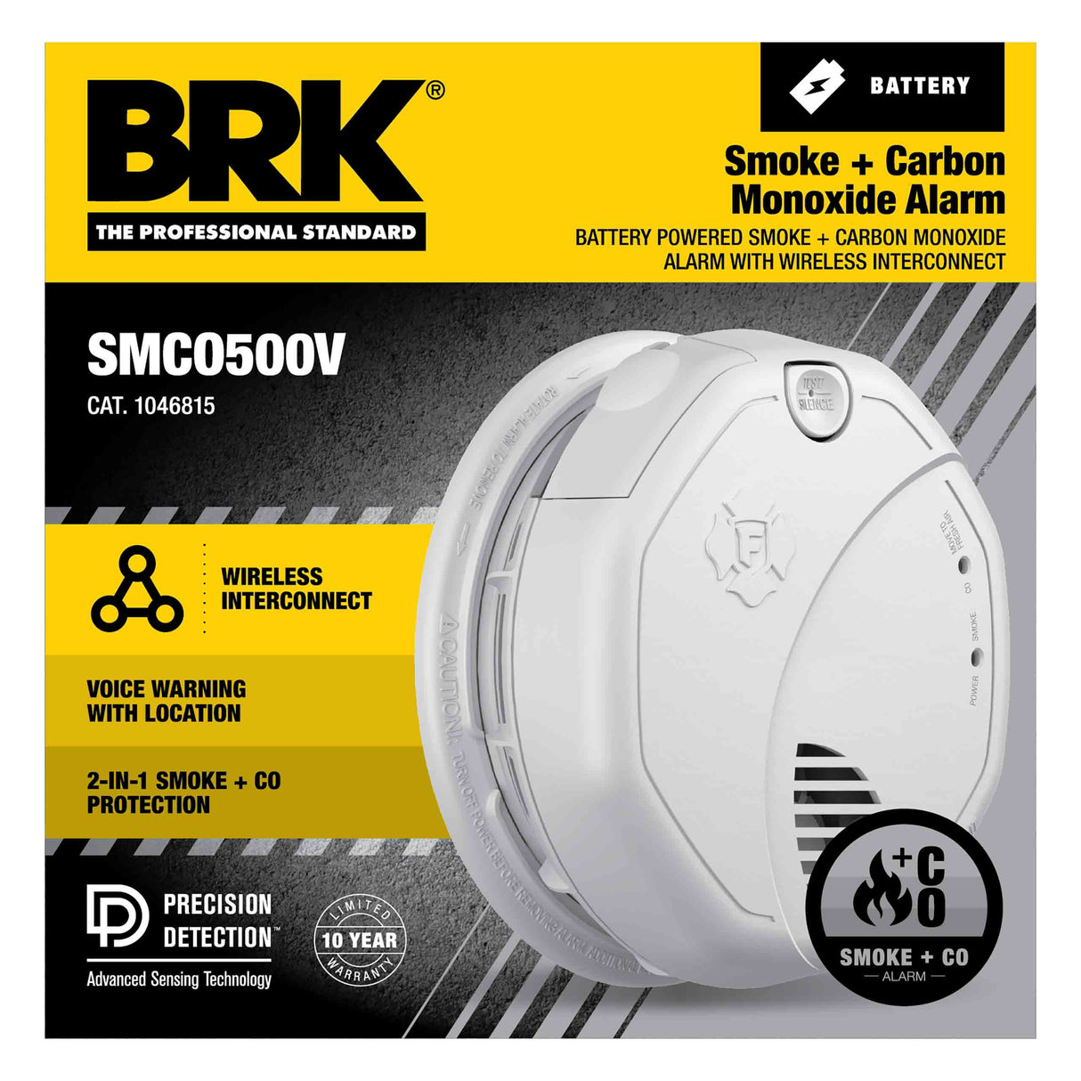Smoke and CO Alarm front of package