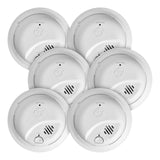 ProdImg;SMI105-AC;SMI105-AC_6Pack_c13-6.jpg;Smoke Alarm front view 6 Pack