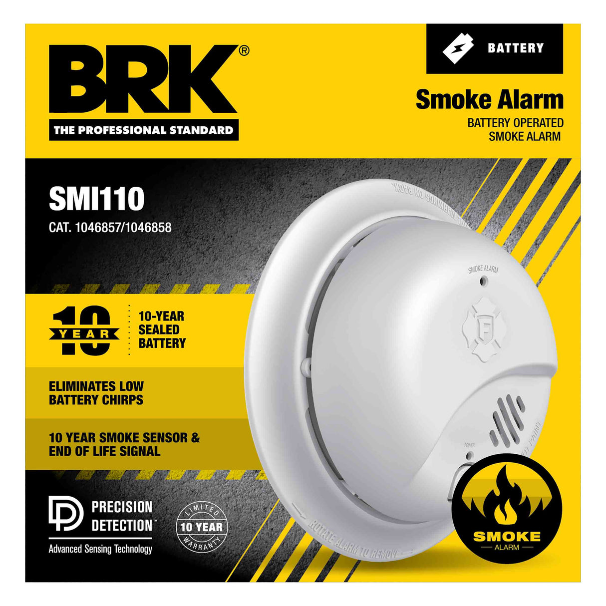 Smoke Alarm front view of package