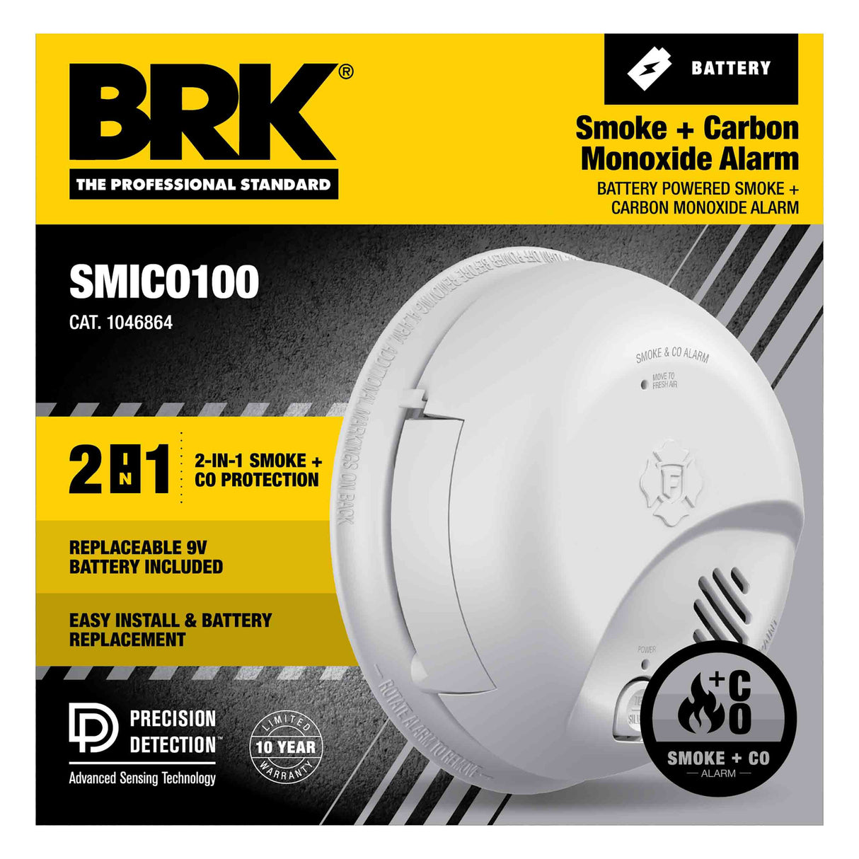 Smoke and Carbon Monoxide Alarm front of package