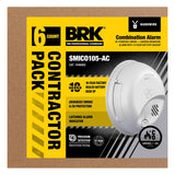 SkuImg;1046885;SMICO105-AC_1046885_CP_Package_c13-6.jpg;Smoke and CO Alarm front view of package 6 pack